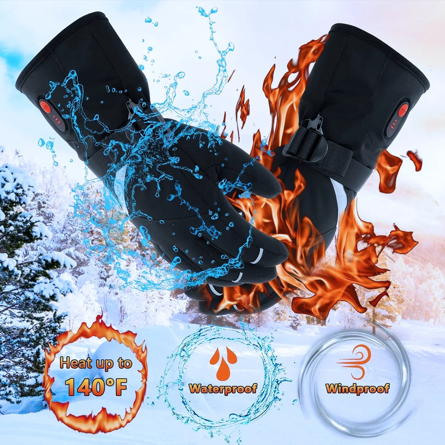 Winter Heated Gloves